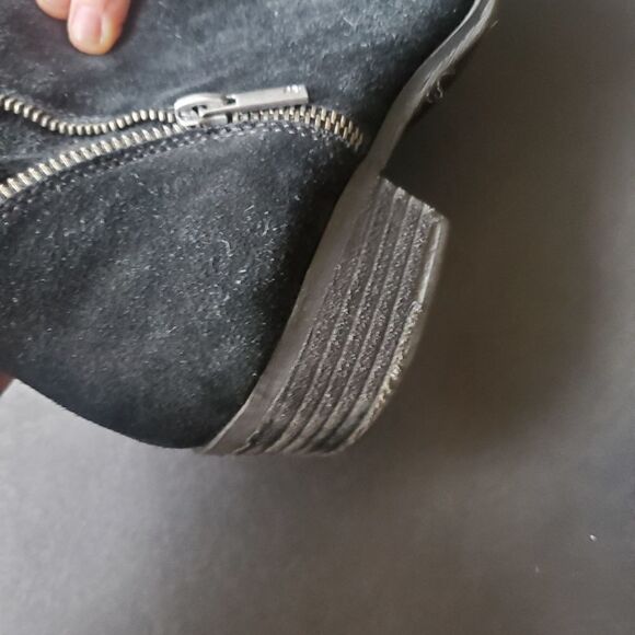 Lucky Brand Black Suede Ankle Booties - Picture 12 of 12